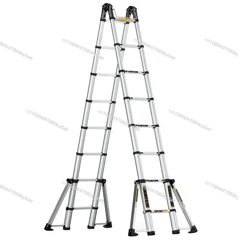 

Multifunction Aluminum Alloy Telescopic Ladder Household Folding Ladder Herringbone Safety Engineering Ladder Lift Stairs