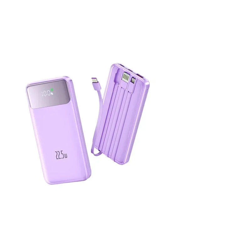 

*with its own cable, large capacity 20000 mAh fast charging with cable mobile power supply, suitable for various models