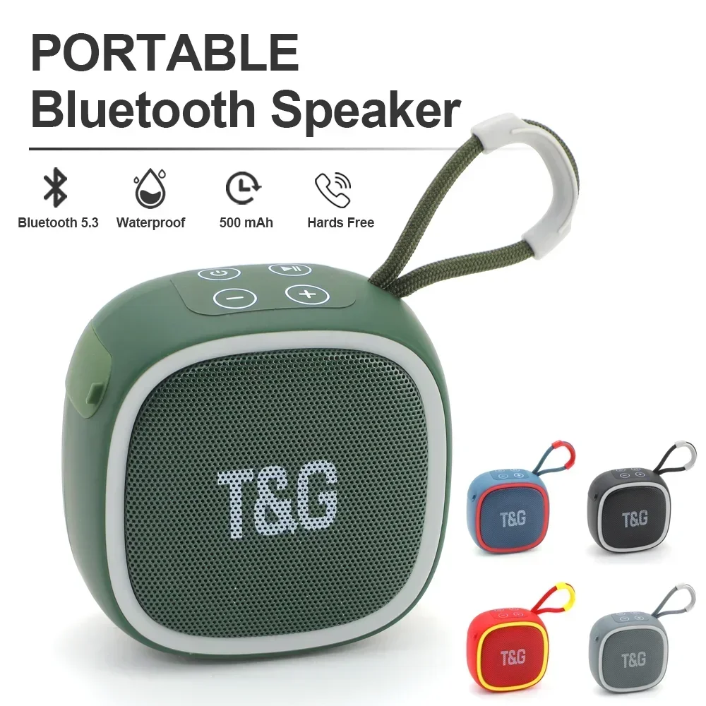 Outdoor Bicycle Riding TG659 Portable Bluetooth Speaker TWS Wireless Mini Bass FM Radio Soundbar Boombox Waterproof Loudspeaker