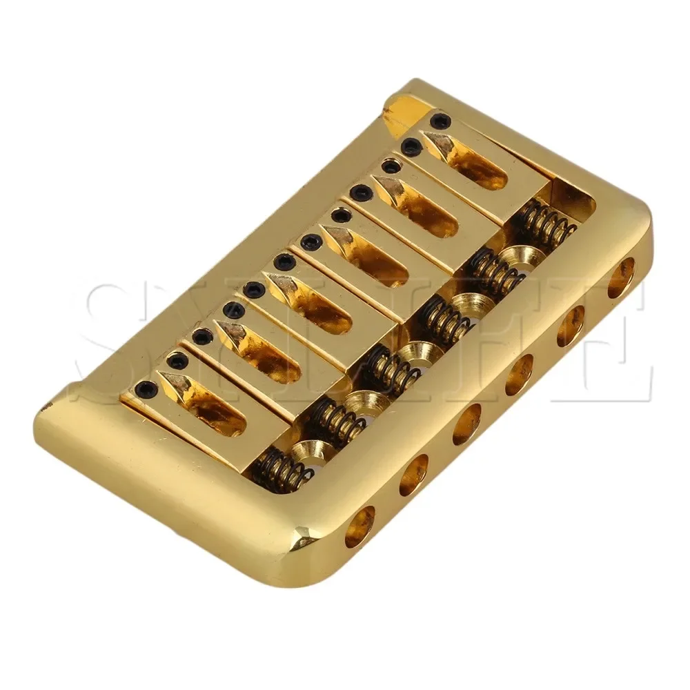 

Gold 6-String Guitar Hardtail Bridge Kit - Includes Mounting Wrench & Screws