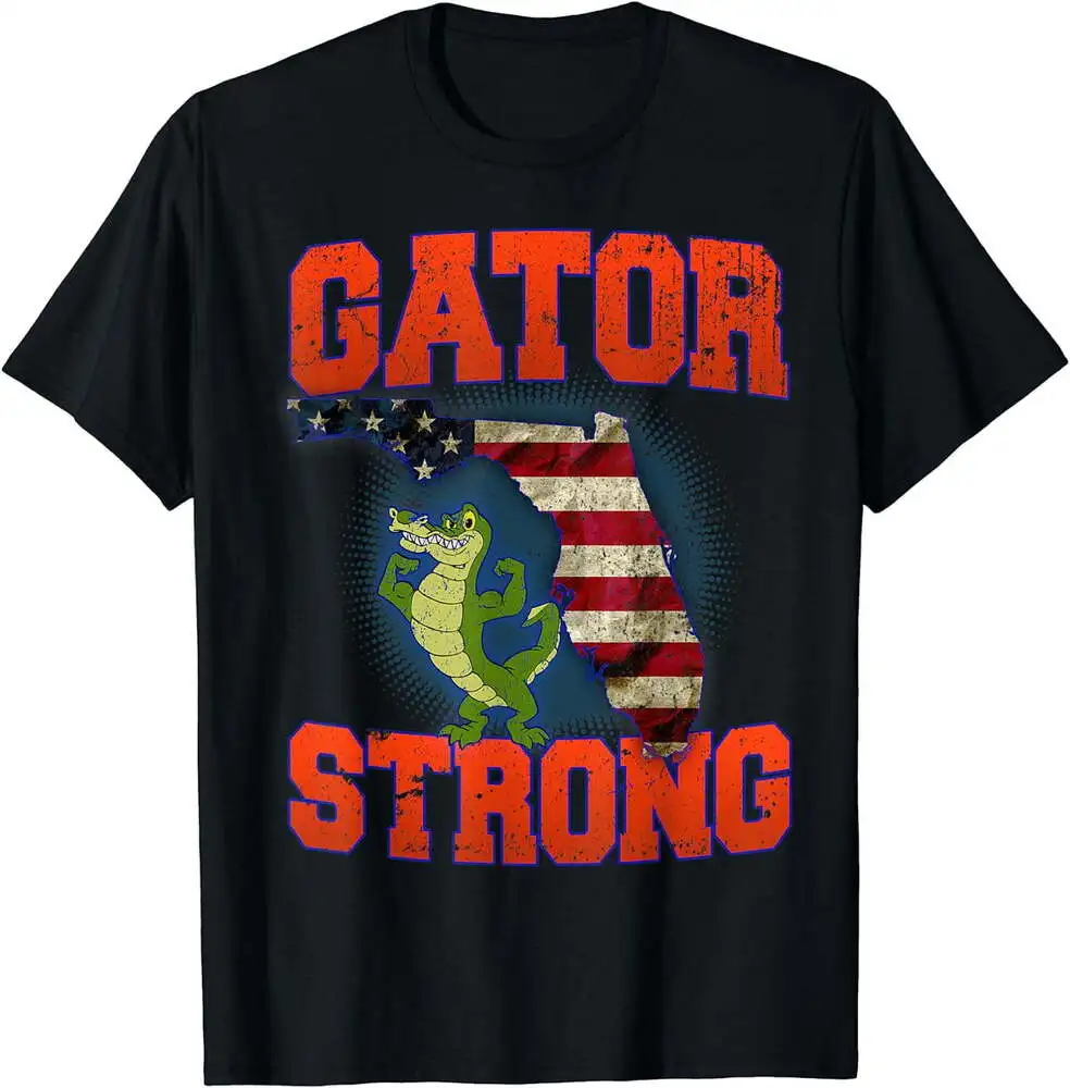 Gator Strong  Gator T-Shirt Anime Graphic T-shirts For Men Clothing Women Short Sleeve Tees Vintage High Quality 100%Cotton