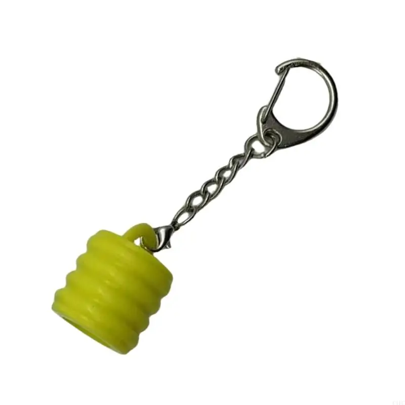 Fashionable Lip Gloss Keychain Caps Convenient Lid Holder Keyring Accessories Trendy Beauty Product Supplies for Women