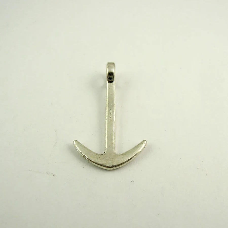 Wholesale 10pcs Best Selling Exquisite Anchor Charms Silver Color Metal Jewelry Making Accessory Necklace Bracelet Pendant