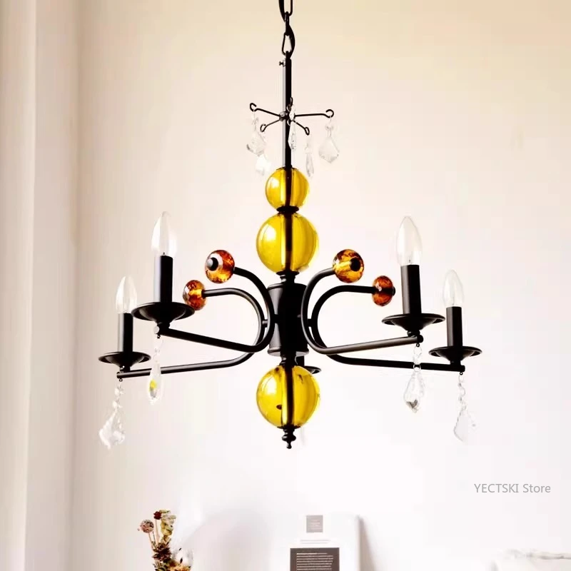 

Pendant light simple Nordic modern medieval decoration atmosphere retro feeling living room hall bedroom master light