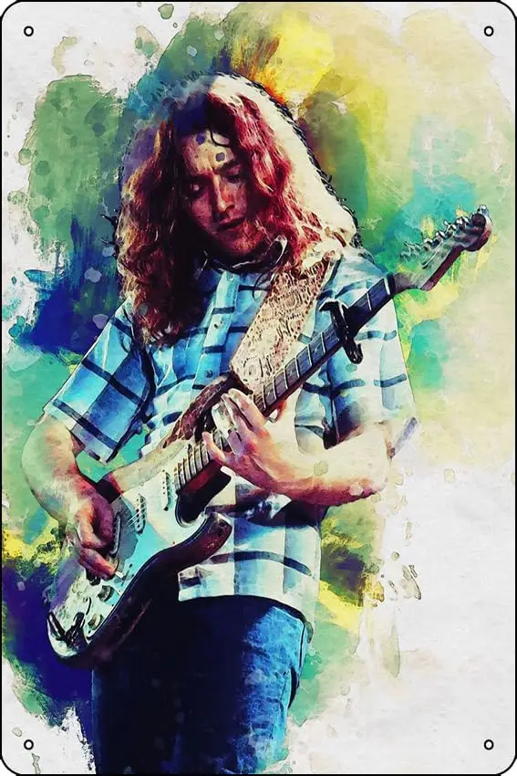 Smudge of Musician Smudge of Rory Gallagher Metal Tin Sign 8