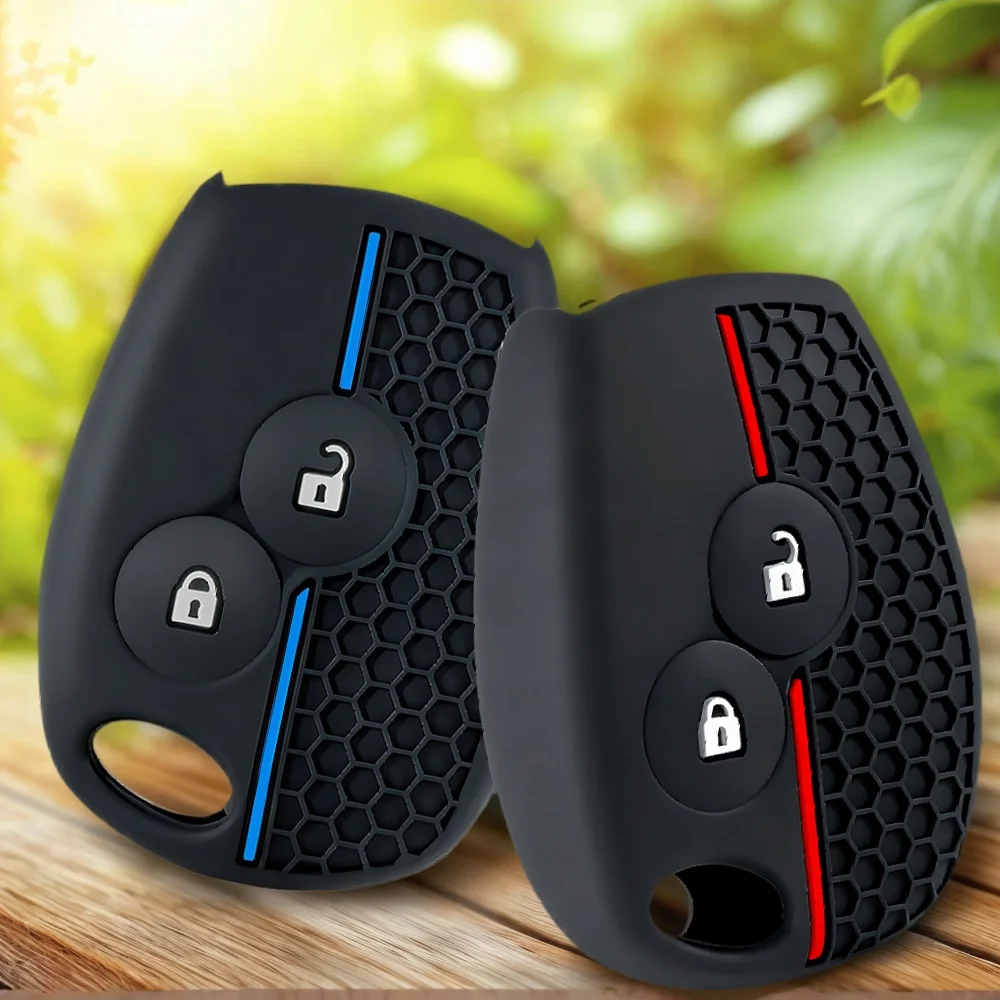 2/3 buttons Silicone Key Case Fob For Renault Traffic Logan 2 Vivaro Primastar Movano Nissan Terrano Benz Smart Fortwo