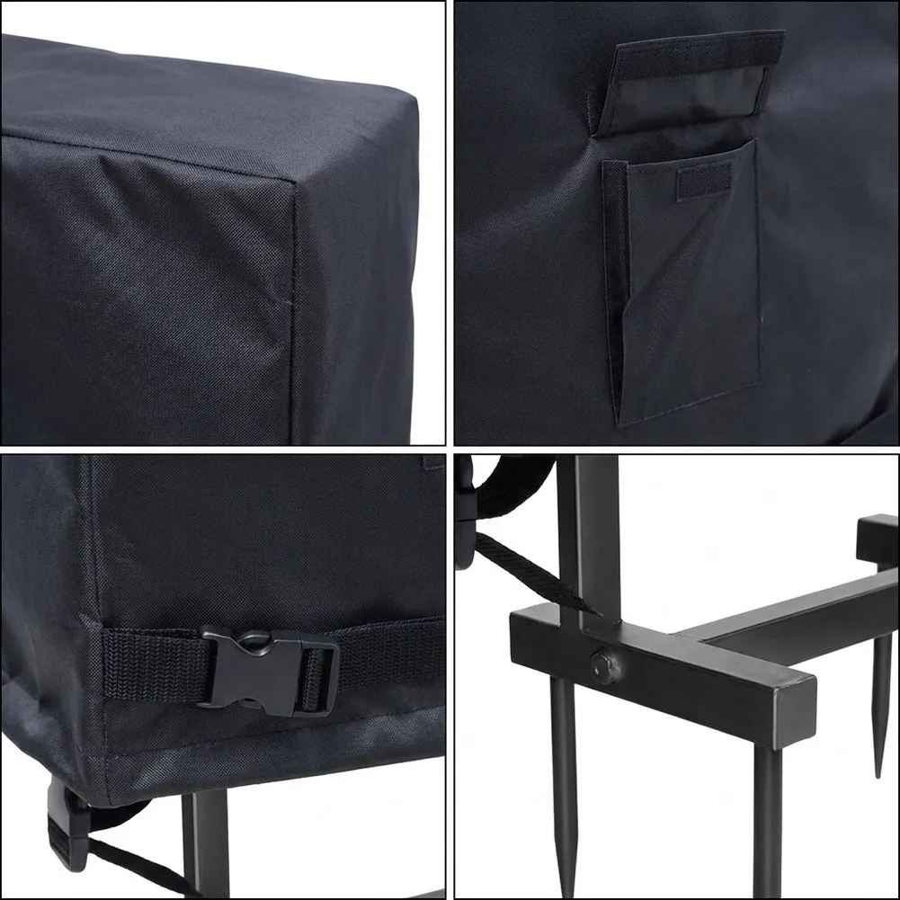 Telescopic Hose Rack Cover Featuring Front Accessory Pocket and Dual Bottom Buckles for Stable Outdoor Installation