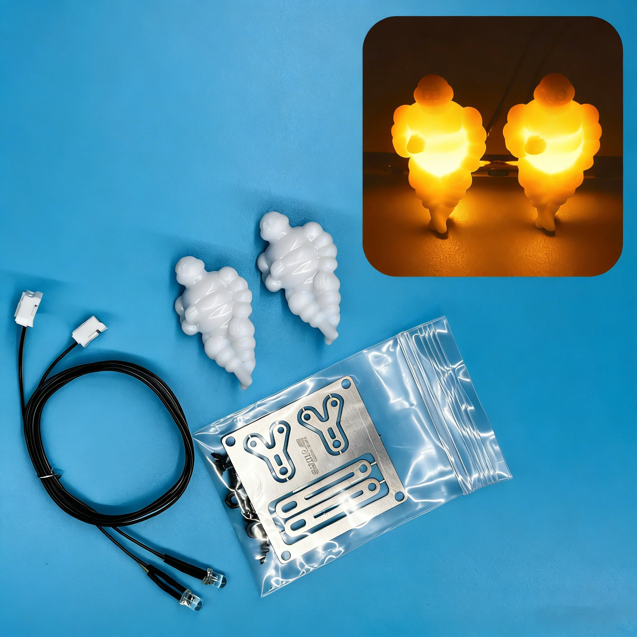 

LED car roof luminous doll decorative light for 1/14 Tamiya RC Truck SCANIA 770S VOLVO 750 Mercedes-Benz ACTROS 3363 MAN LESU