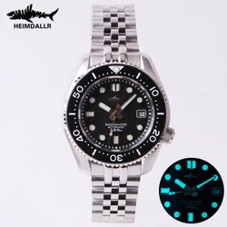 HEIMDALLR Men Watch NH35 Movement Ceramic Bezel Sapphire Crystal 300M Water Resistance Watch Automatic Mechanical Dive Watch