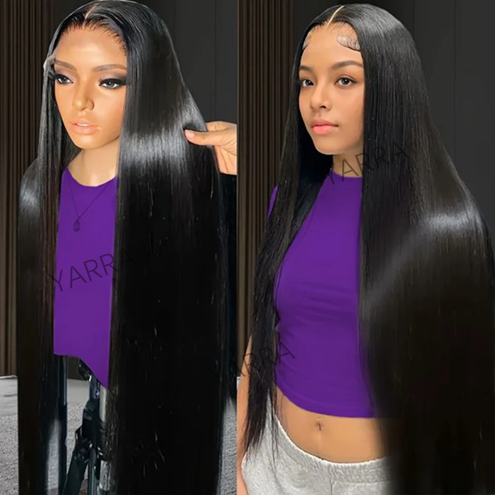 Straight Lace Front Wig Human Hair PrePlucked 13x4 13x6 Transparent Lace Frontal Wigs 5X5 6X4 Glueless Human Hair Wigs For Women