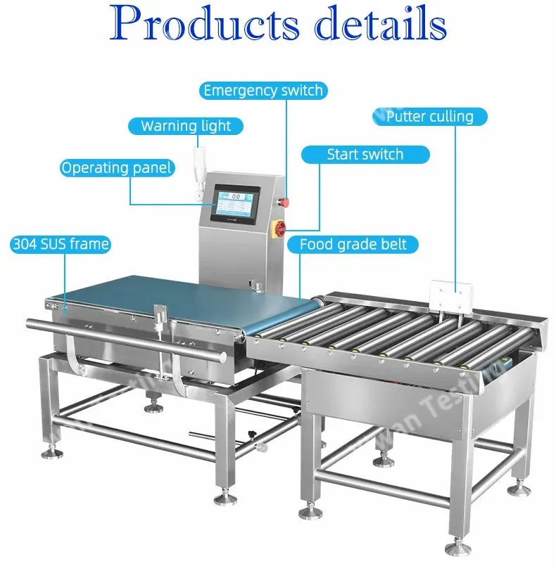 Industrial Touch Screen Carton Box From China check weight Meter for Food Processing Line