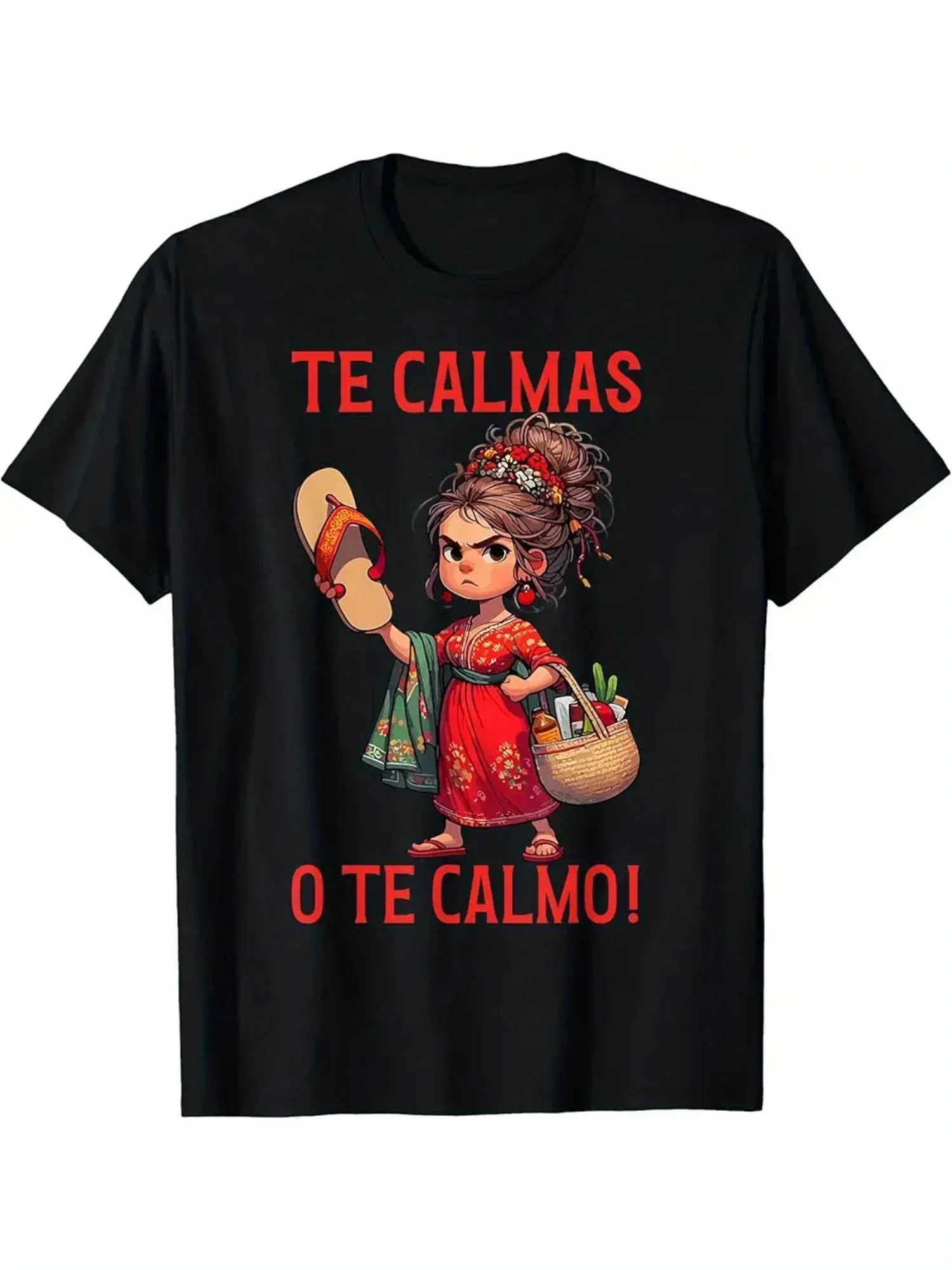 Calmo T-Shirt Shirts for Women Women Clothes Mexican Spanish Mother Expression Calmas Short Sleeved Harajuku Fashion Tops Tees