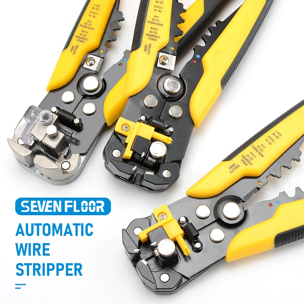 Professional Electrician Wire Hand Tool Terminal Set Cable Stripper Cutter Crimper Automatic Wire Crimping Stripping Plier