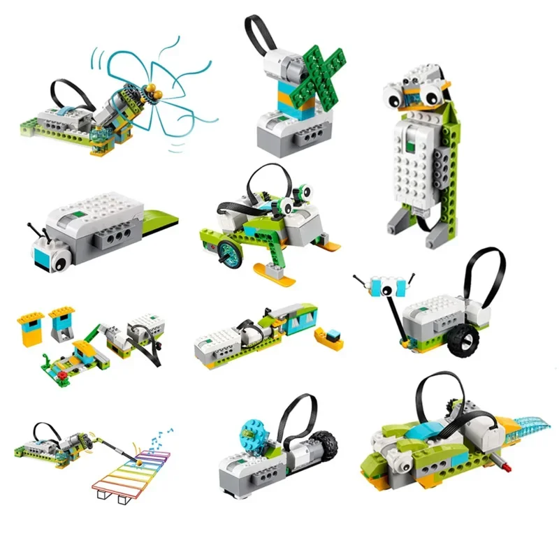 NEUE 385 Stücke Ziegel Teile WeDo 3,0 Robotik Bau Bausteine fit für STEM 2,0 Core Set Tech Pädagogisches DIY Spielzeug