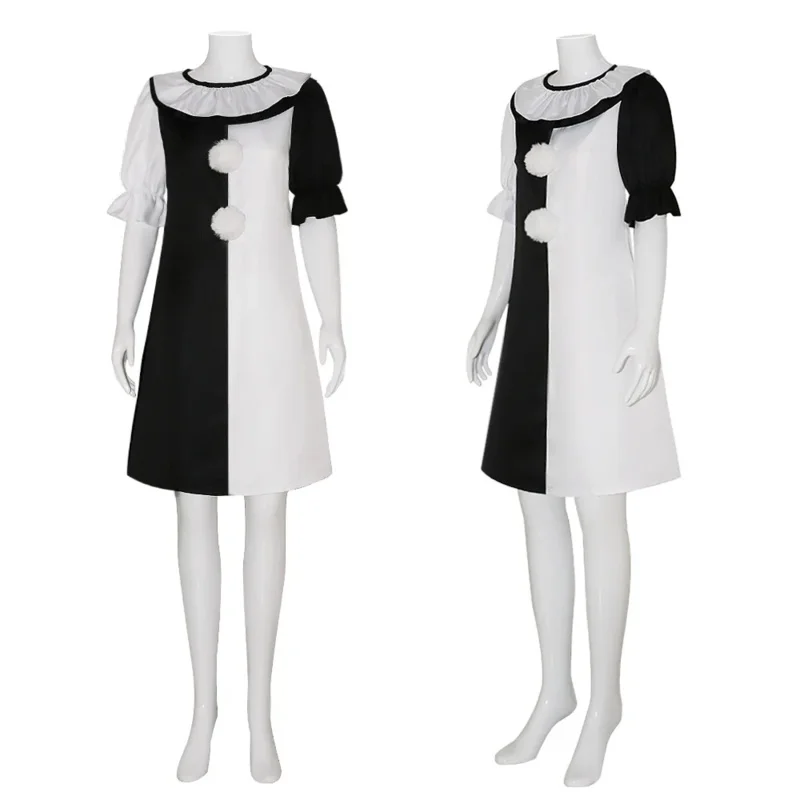 Terrifier arte palhaço coringa cosplay traje macacão máscara fantasia vestir-se roupas de terror feminino masculino halloween carnaval festa terno
