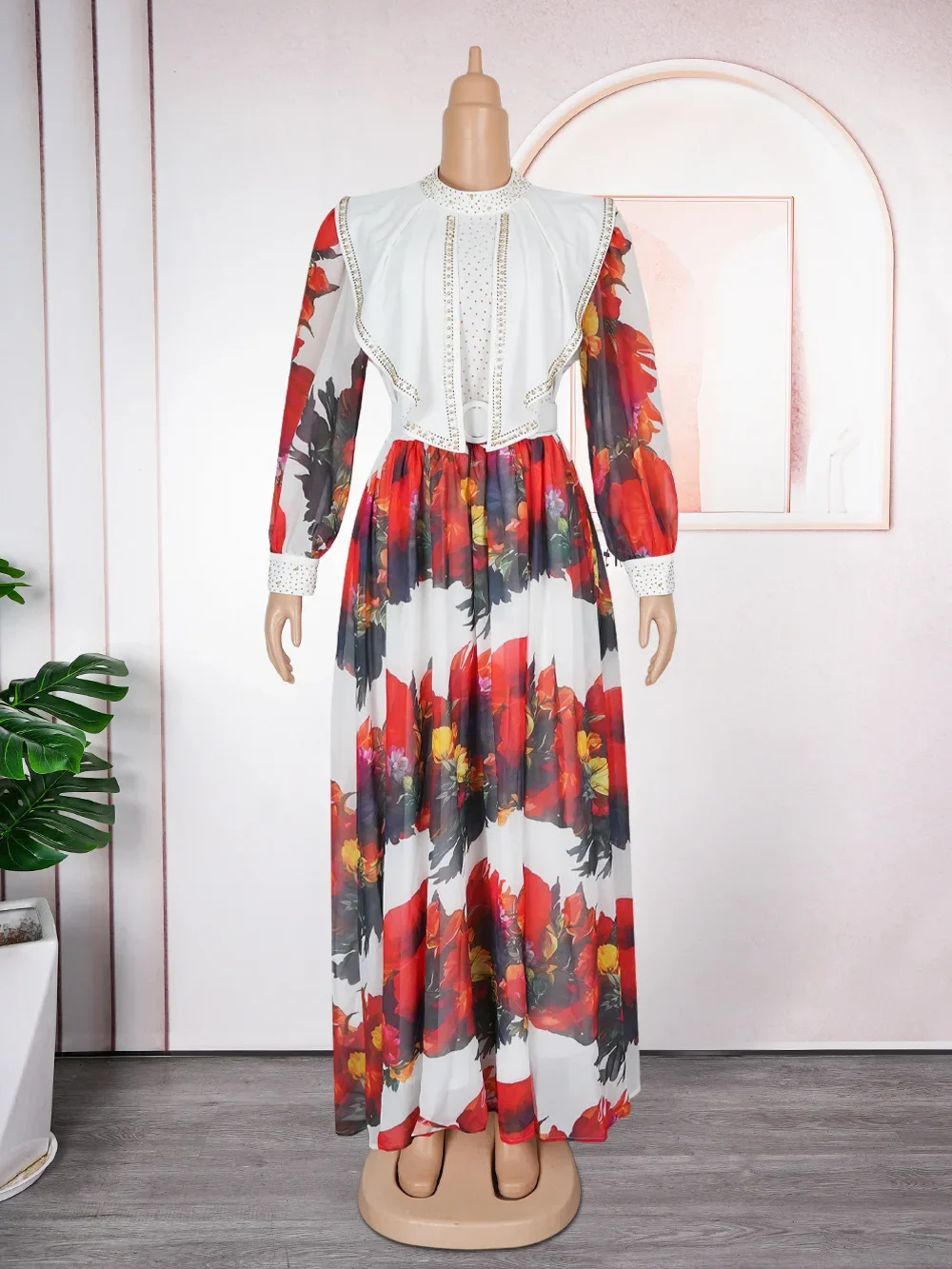 PLUS ขนาดแอฟริกันสําหรับผู้หญิง 2025 ใหม่แฟชั่น Dashiki อังการางานแต่งงานชุดราตรี Elegant ตุรกีมุสลิม Maxi ชุด