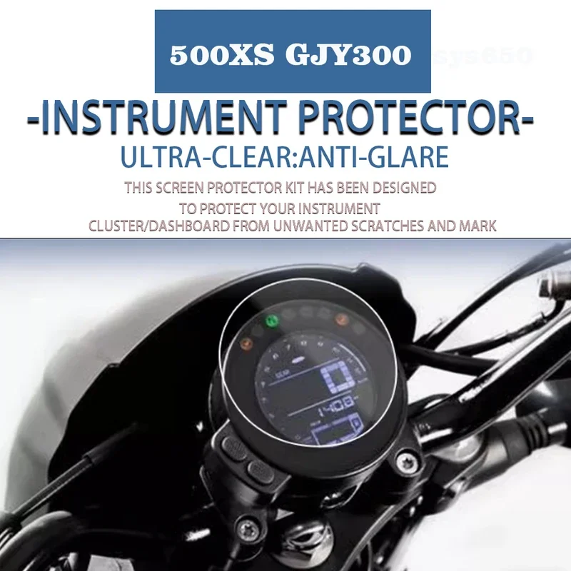 

For 500Xs, gjy300 screen protector for motorcycle dashboard, protection pelula