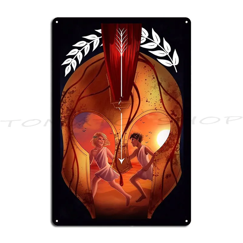 The Song Of Achilles The Love of Achilles Metal Sign Wall Mural Club Bar Kitchen Home Custom  Tin Sign Poster
