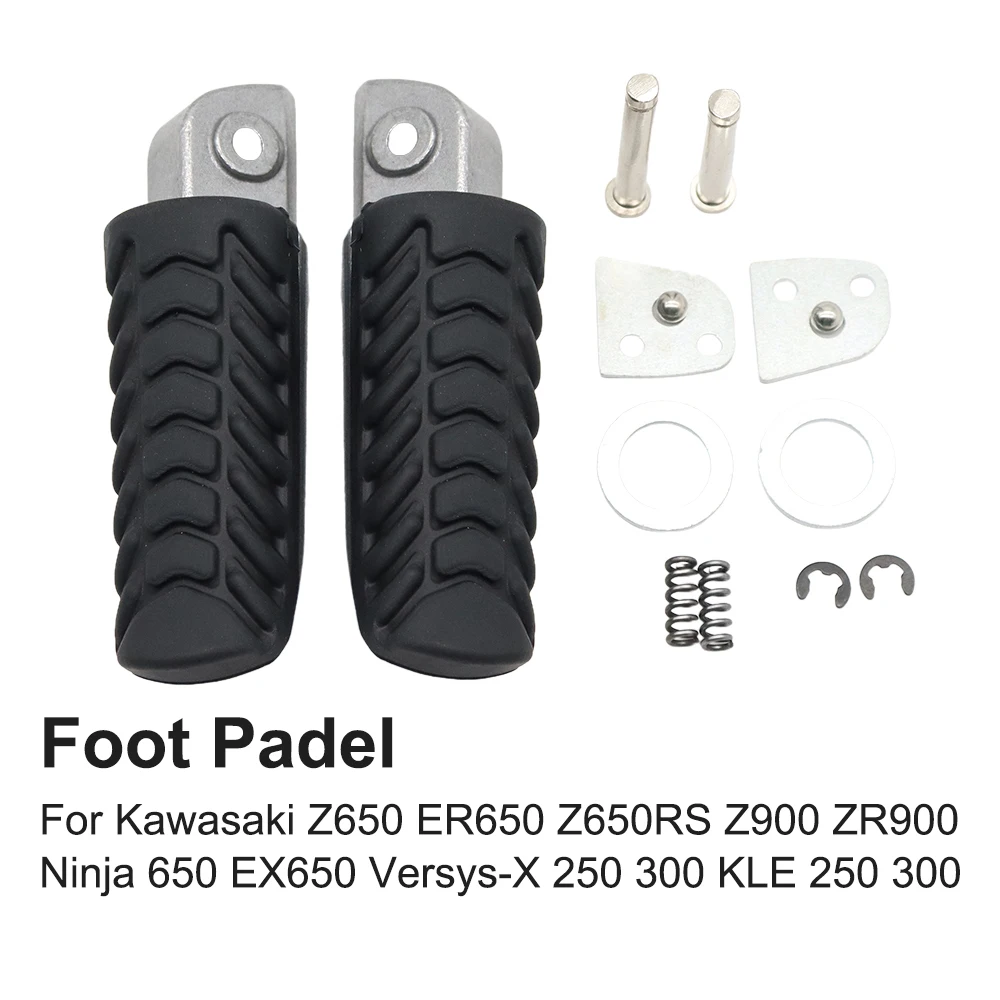 

For Kawasaki Z650 ER650 Z650RS Z900 ZR900 Ninja 650 EX650 Versys-X 250 300 KLE 250 300 Motorcycle Rear Footrest Foot Pegs Pedal