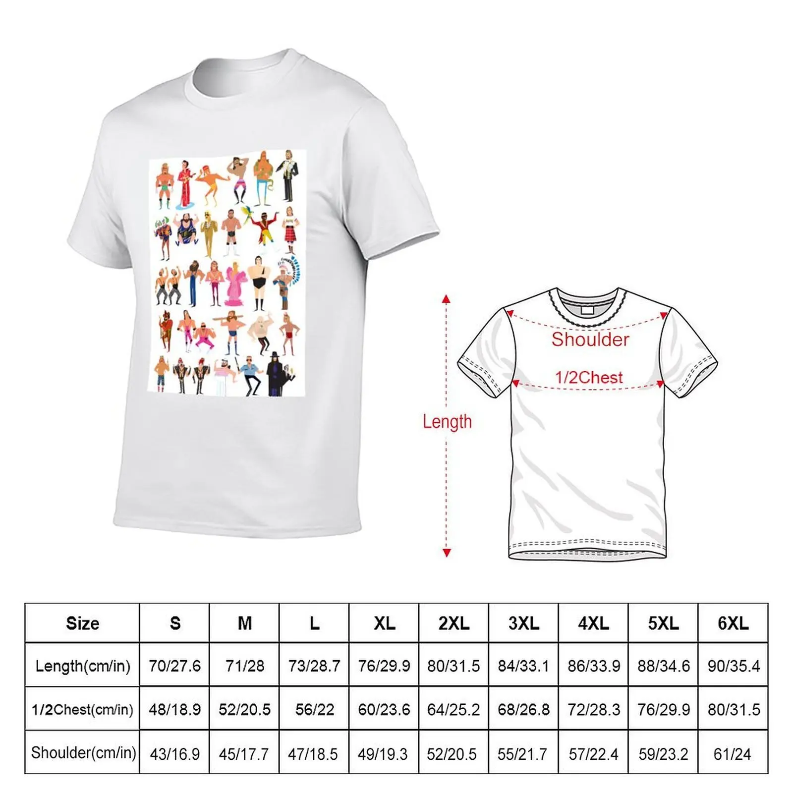 Wrestler Mania T-Shirt rapper graphic tees Man t-shirt plain t shirts men