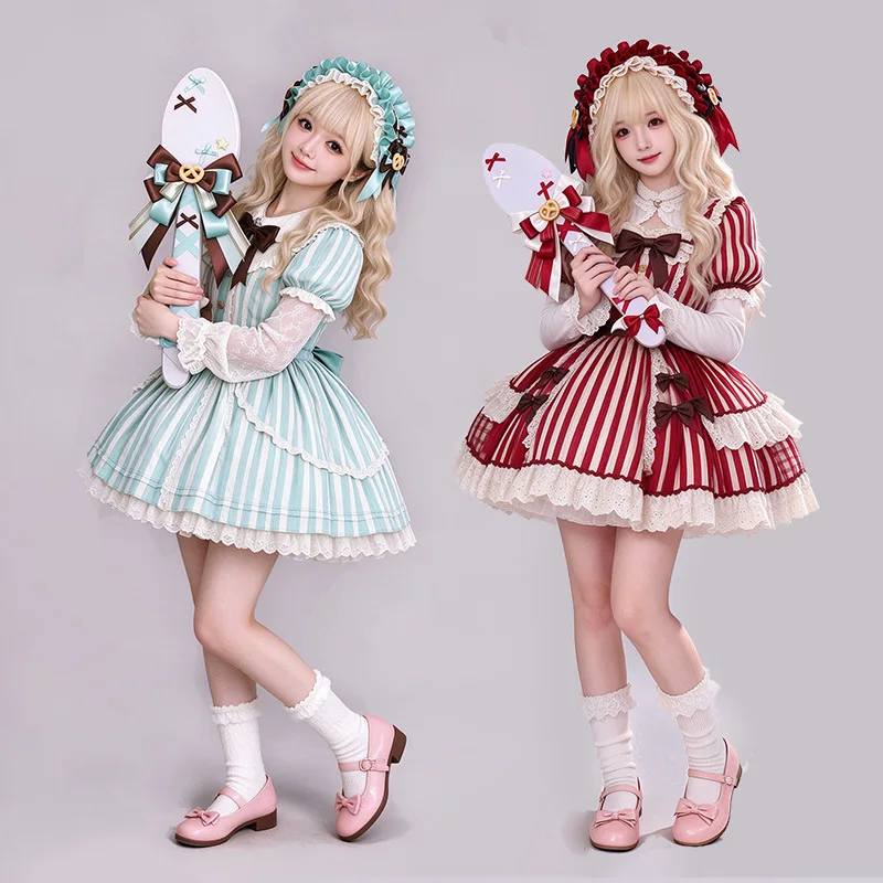 Sweet Lolita Bow Spoon Photo Prop Star Support Wand Anime Show Cosplay Princess Magic Wand