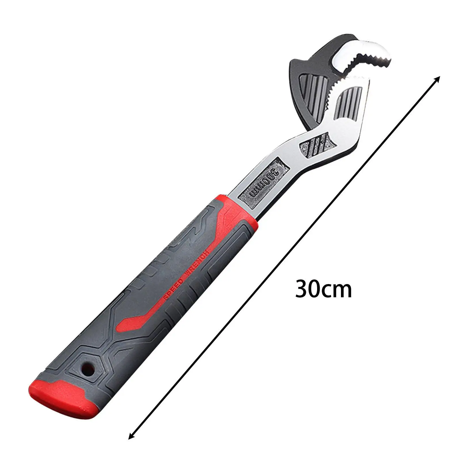 Self Adjustable Pipe Wrench Plumbing Wrench Tool Anti Slip Handle Heavy Duty Universal for Automobiles Tractors Practical