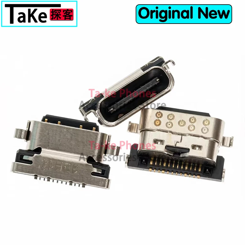 10-100Pcs Micro USB 12Pin Jack Connector socket Data charging port tail plug For type C Service parts Motorola Moto Z3 Play