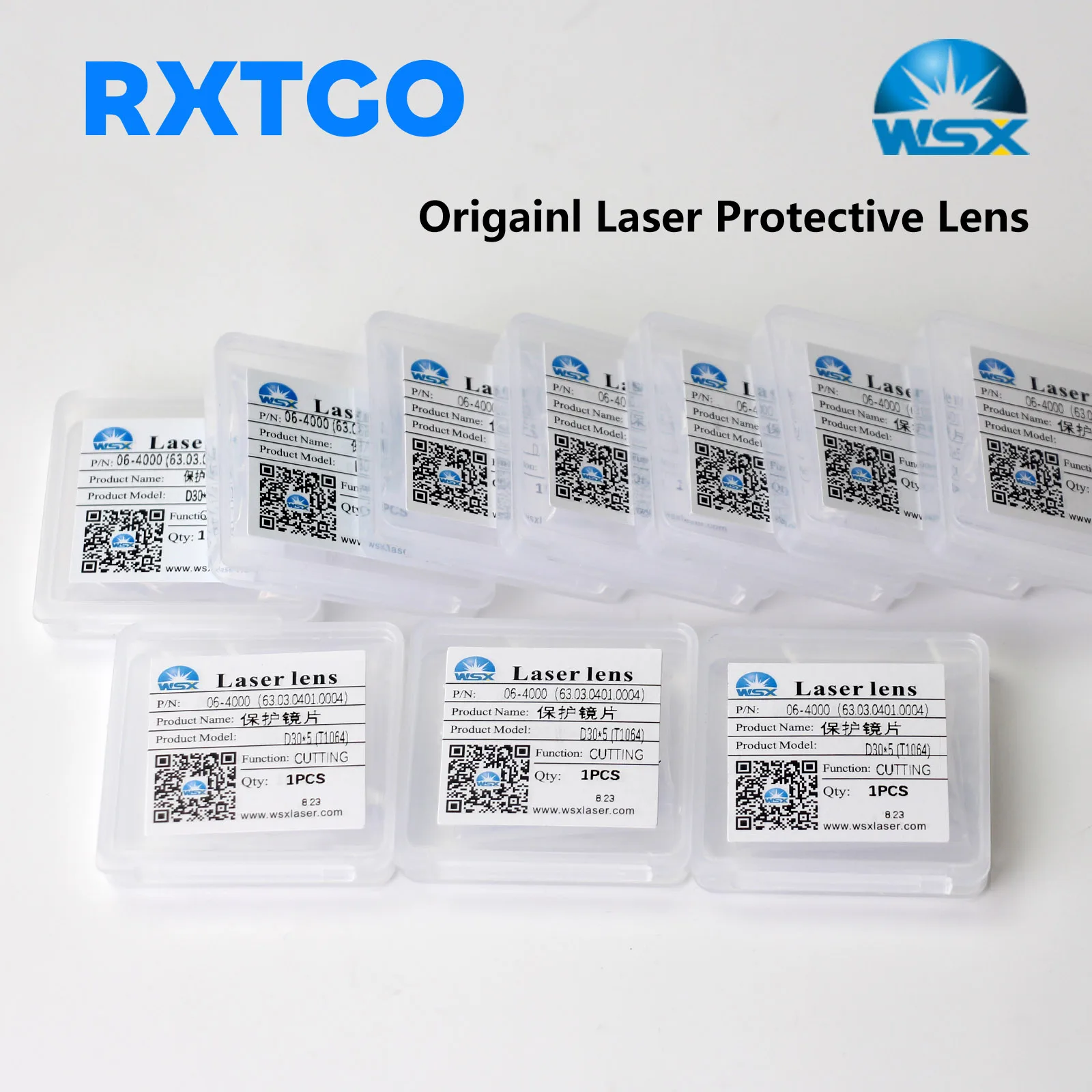 Genuine WSX 1064nm Fiber Laser Lens 37x7mm JGS1 Fused Silica Protective Window