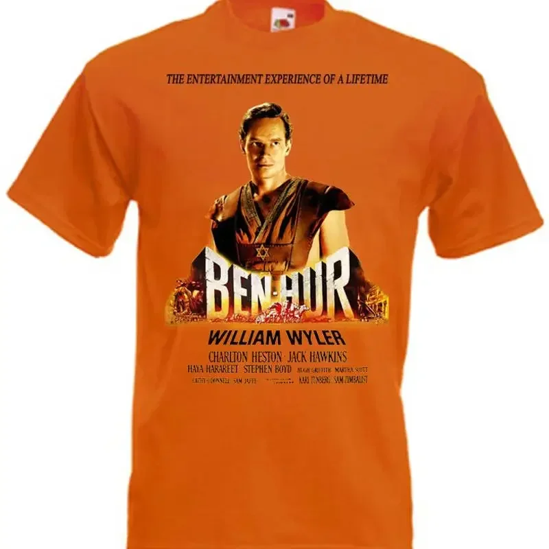 BEN HUR Movie Poster T shirt Orange all sizes