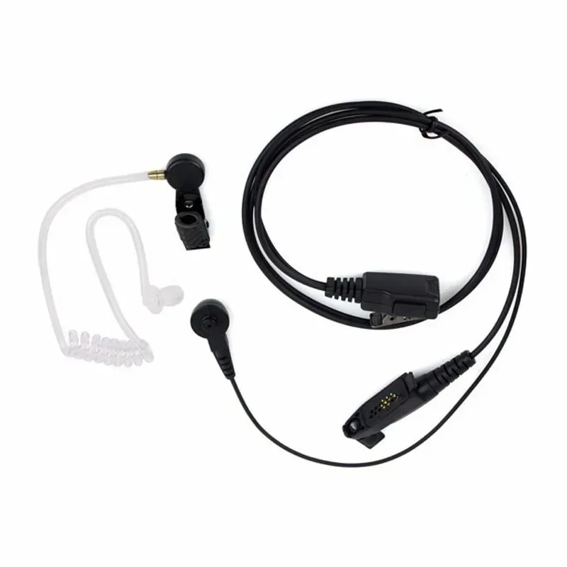 

Acoustic Air Tube Headset PTT Mic Earpiece for Motorola GP328plus GP338plus GP344 GP388 GP328 GP338 Plus Anysecu F22 W5 Radio