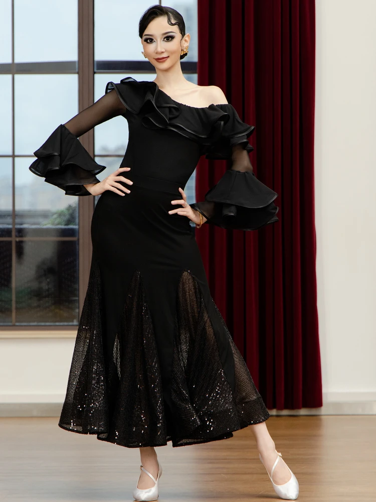 danzhen-nuovo-stile-primavera-estate-abbigliamento-da-ballo-sociale-per-coppie-gonna-da-danza-moderna-da-donna-uniforme-da-pratica-di-danza-top-in-chiffon-fluido-h95