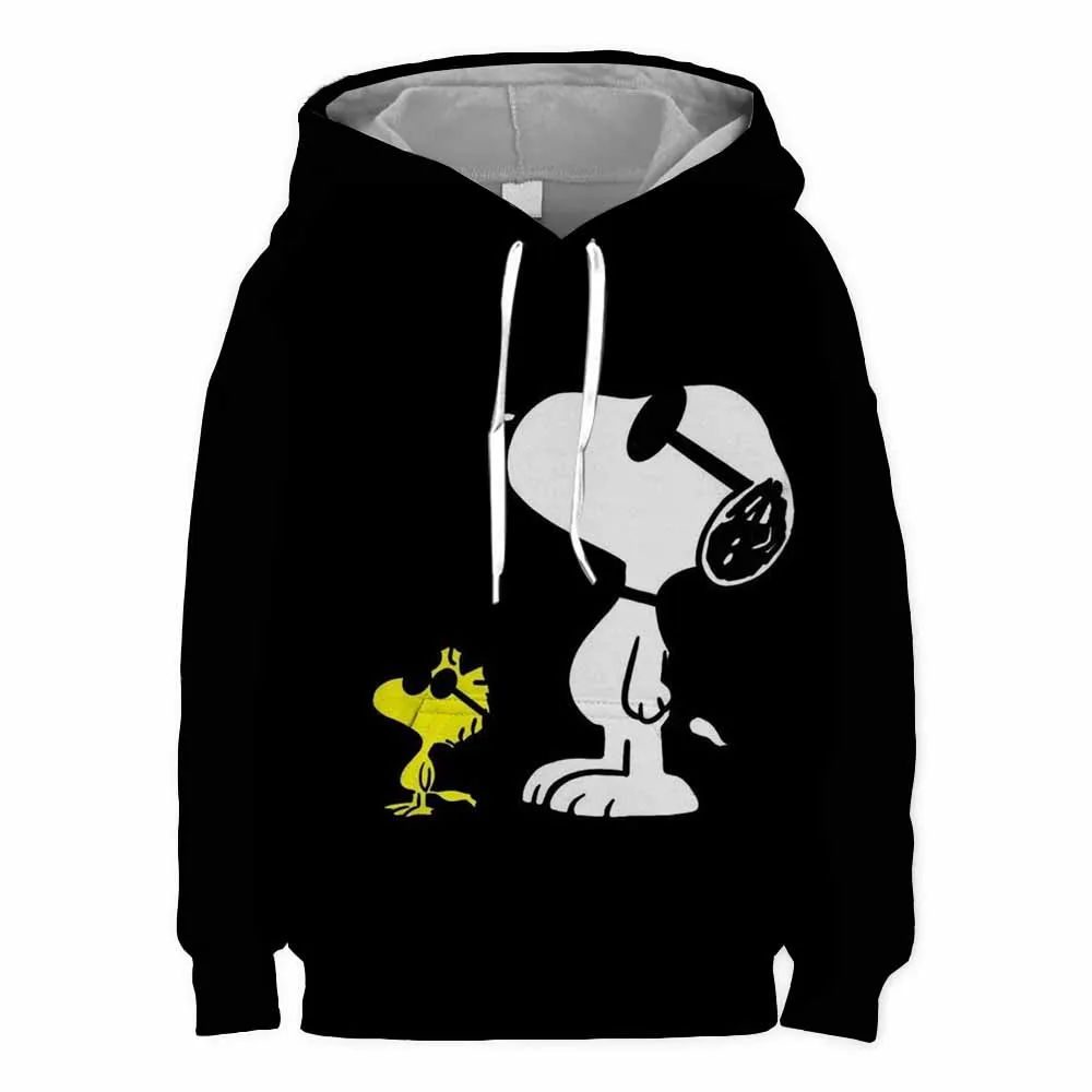 Boys and girls fall new fashion Snoopy cartoon cartoon children\'s pullover printed children\'s hoodie baby sweatshirt clothes