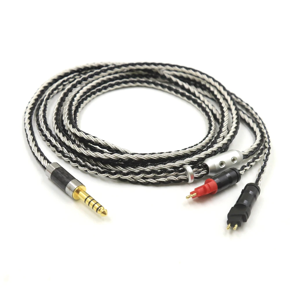 Wymiana kabla Audio uaktualnić zrównoważony 2.5mm 4.4 6.5 XLR 16 rdzeń kabel do słuchawek do Sennheiser HD580 HD600 HD650 HD25 HD660S