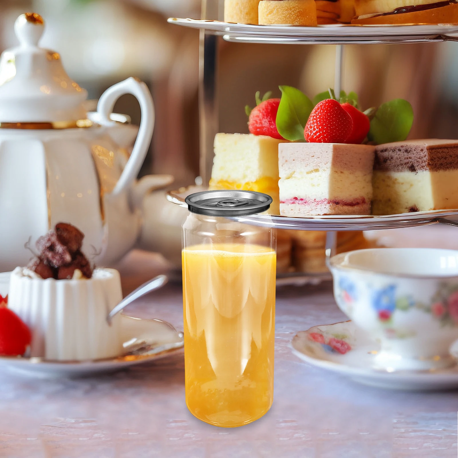 10Pcs Empty Drink Cans Beverage Storage Containers For Soda Milk Tea Coffee Bottles Drinks Storage Can Dining Juicing Container