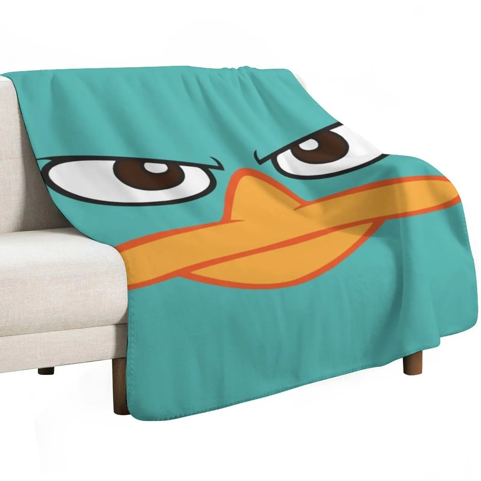 Perry the Platypus Mask Throw Blanket Year Round Soft Comfortable Blanket for Home