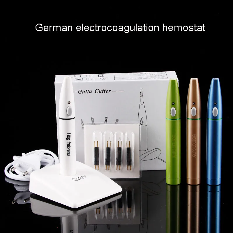 Electric coagulation pen hemostat double eyelid plastic hemostasis cauterizer pen head German white