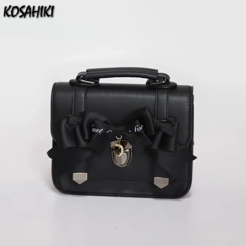 

2025 New Women All Match Vintage Jk Bags Girs Fashion Y2k Aesthetic Chic Bow Shoulder Bag Streetwear Ins Casual Crossbody Bags