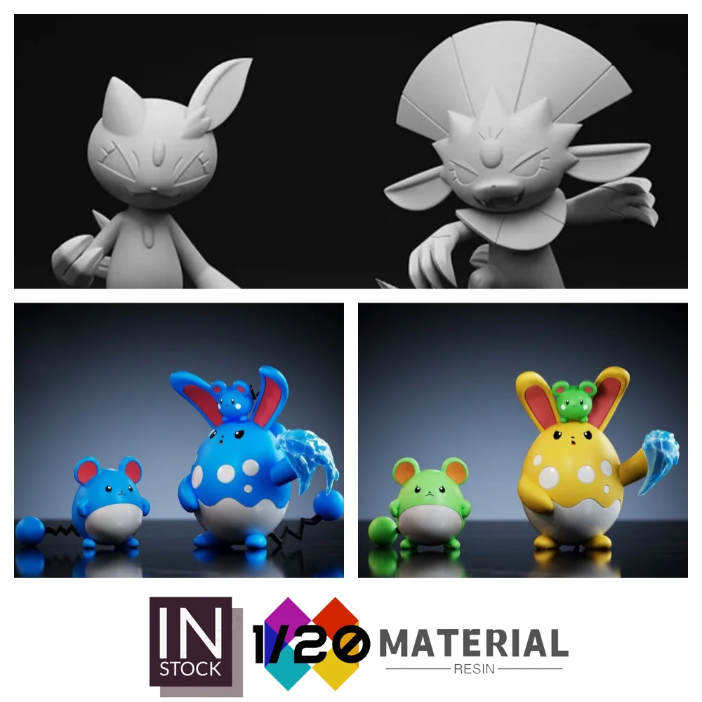 

[In Stock]1/20 Resin Scale World [YR] - Marill & Azumarill & Azurill -Sneasel & Weavile