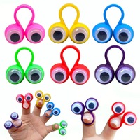 10/30PCS Eye Finger Puppets Toys Set Eye On Rings Googly Eyeball Ring Party Favor Toys for Kids