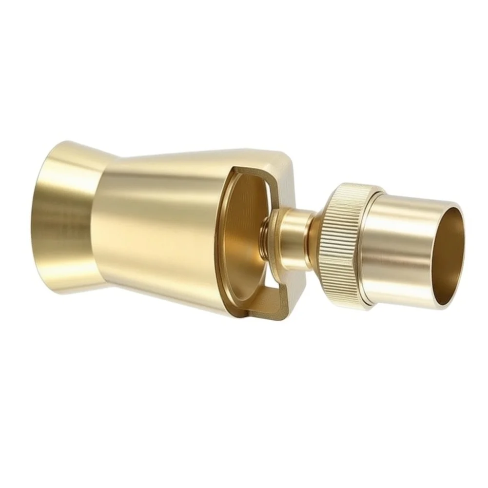 Fountain Nozzle Made of Solid Brass with Precision Guide Cylinder G 1 Inch Thread for Stable High-Performance For Water Jets