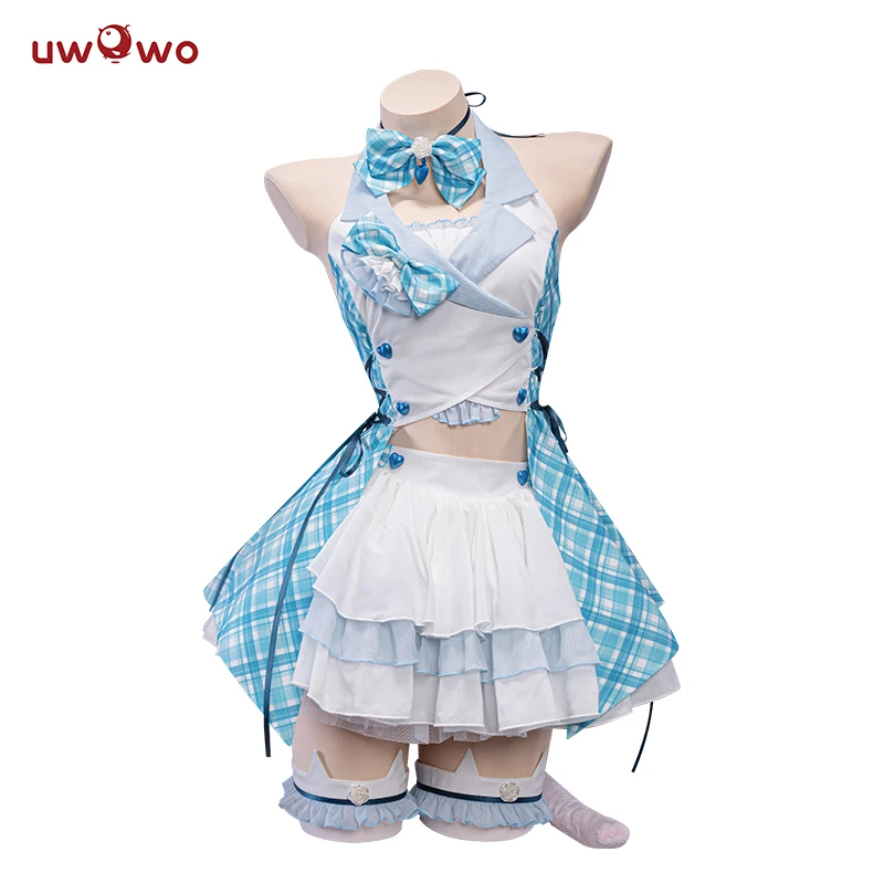 Uwowo Vanille Cosplay Kostüm neue Dienst mädchen Kleid Idol Bühne Chocolaa/Vanillaa Theater mädchen Halloween Cos für Mädchen Frauen