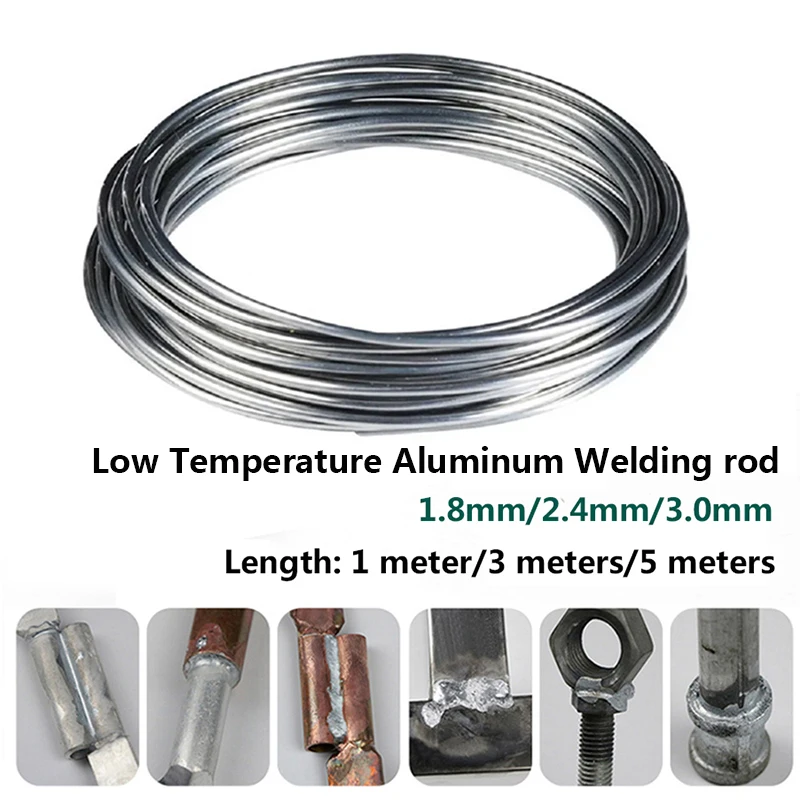 1.8/2.4/3.0mm Low Temperature Easy Melt Universal Welding Rod Copper Aluminum Stainless Steel Cored Weld Electrode Solder Wire