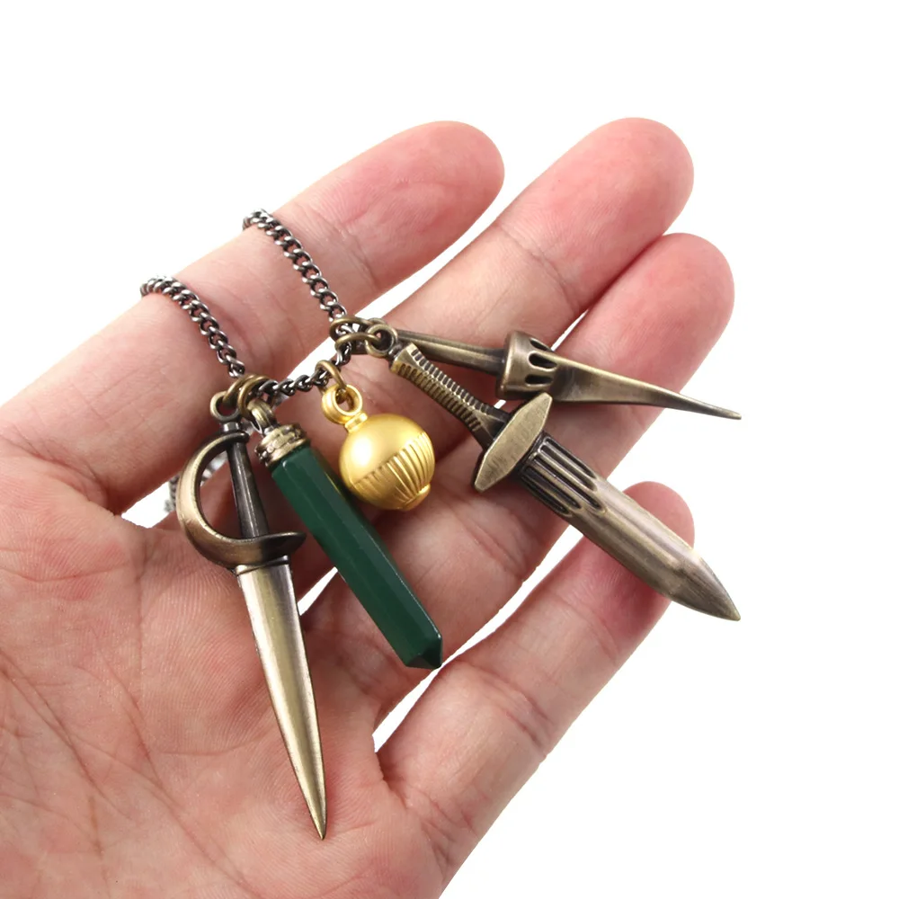 Game Village Lady Dimitrescu Daughter Bela Cosplay Necklace Cassandra Daniela Unisex Adult Vampire Pendant Choker Jewelry Gifts