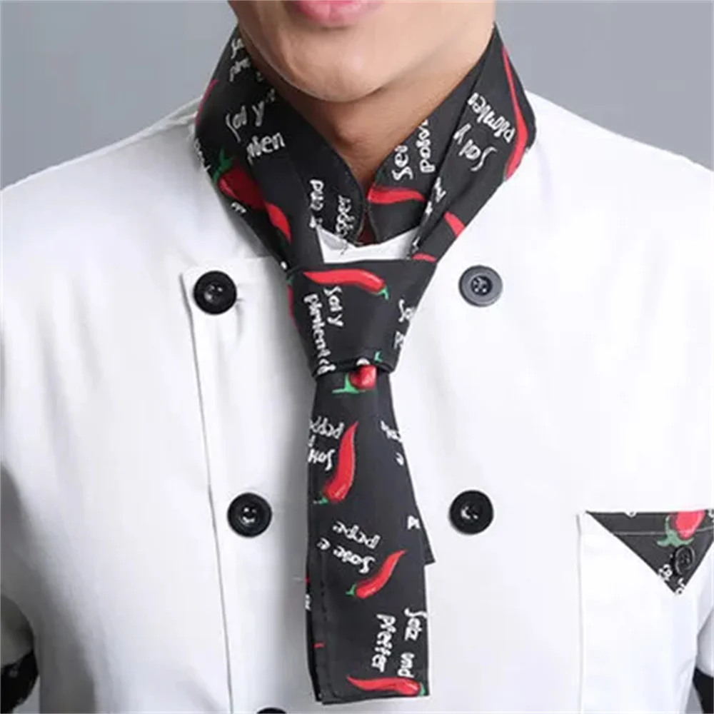 new Free Shipping High quality neckerchief hotel uniform chef uniform restaurant neckerchief cook scarf chef scarf