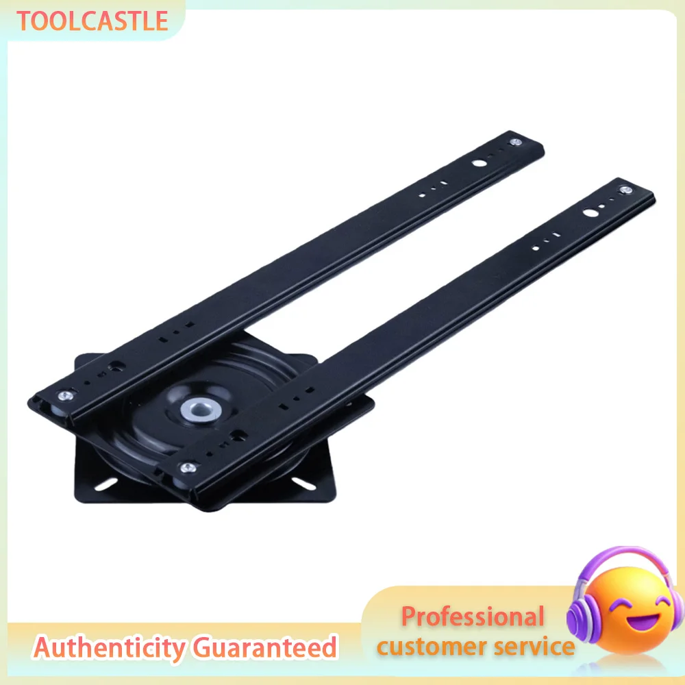 

Swivel Island Table Slide Rail, Retractable Extendable Drawer Track for Pull Out Kitchen Island Bar Table Hardware