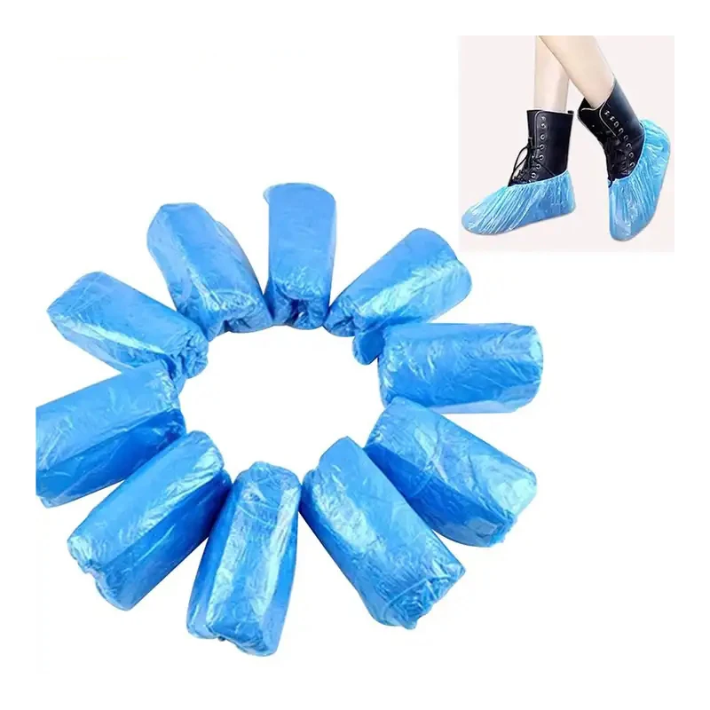 100 PCS Plastic Disposable Shoe Covers Cleaning Overshoes Outdoor Rainy Day Carpet Cleaning Shoe Cover Waterproof Shoe Covers