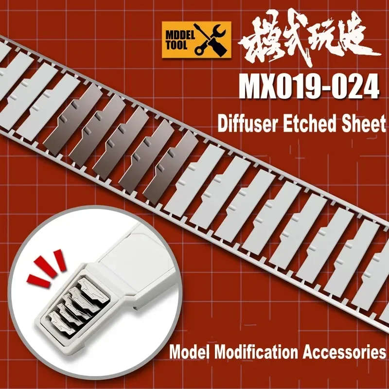 

MSWZ MX019~MX024 Metal Diffuser Etched Sheet Model Modification Tools for Model Hobby Detailing Added DIY Accessories