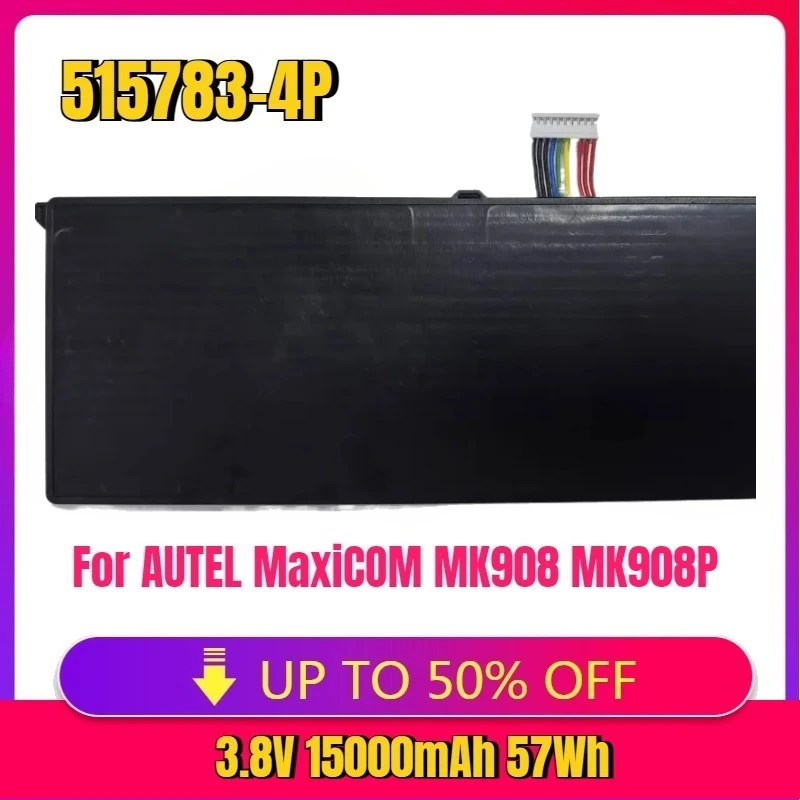 

New 515783-4P 3.8V 15000mAh 57Wh Battery for AUTEL MaxiCOM MK908 MK908P IM608 PRO II MaxiSys Pro Elite