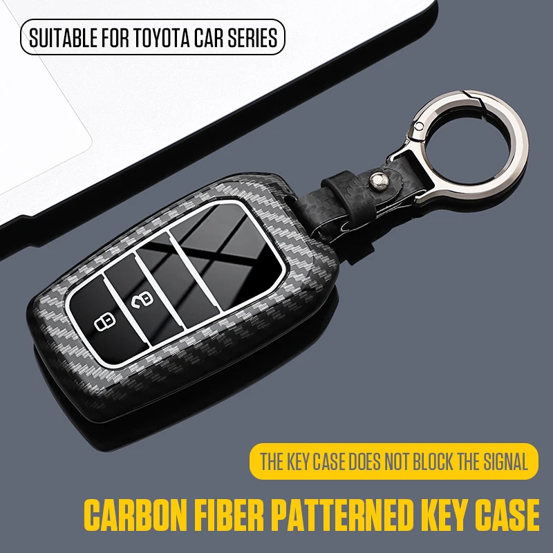 Car Flip Key Cover Case Fit For Toyota Crown 05‑18 (12th‑14th Gen), Camry 05‑15, RAV4, Mark X, Corolla Remote Key Protective She