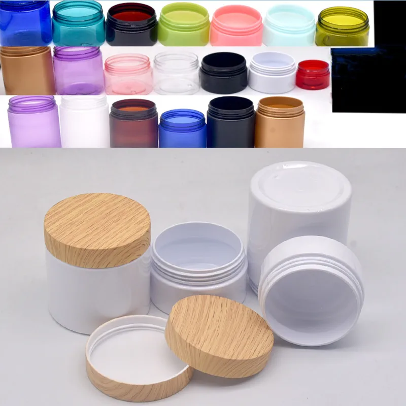 

10/30/50pcs 50g-250g White PET Cream Jar Empty Cosmetic Body Lotion Container Refillable Facial Mask Pot Storage Jar